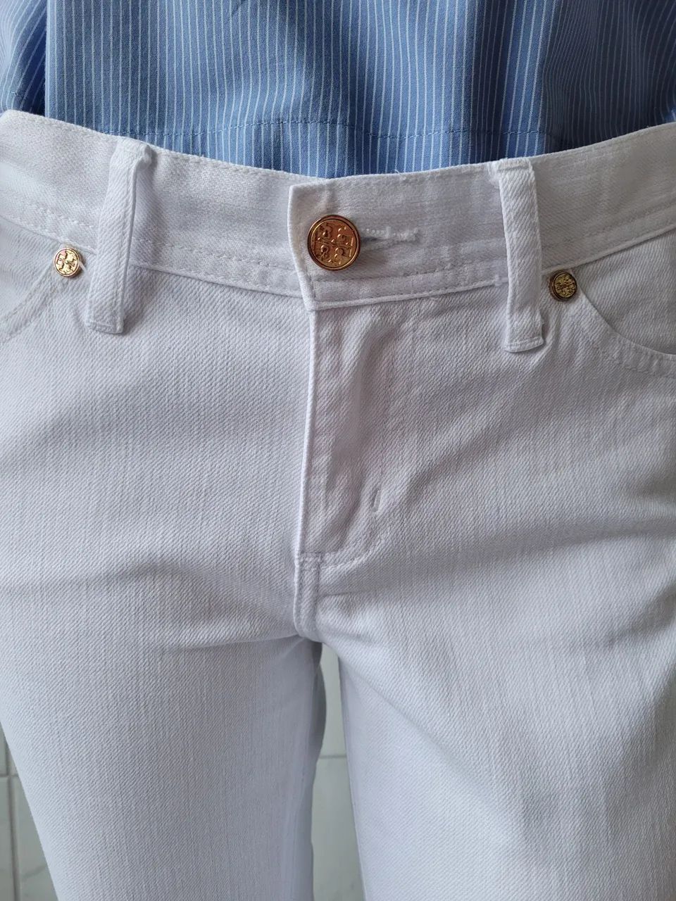 Calça branca TORY BURCH. - Foto 2