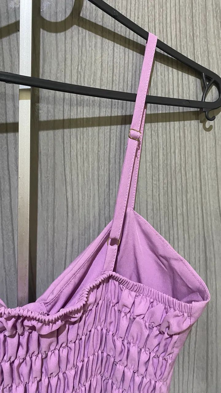 Vestido alcinha com elastex nas costas, veste super bem