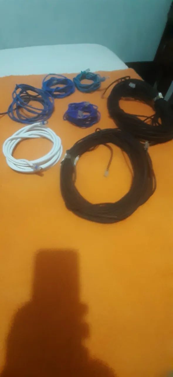 Cabo de Internet azul plugados de 3 e 4 e 19 metros  e 3 metros  - Foto 3