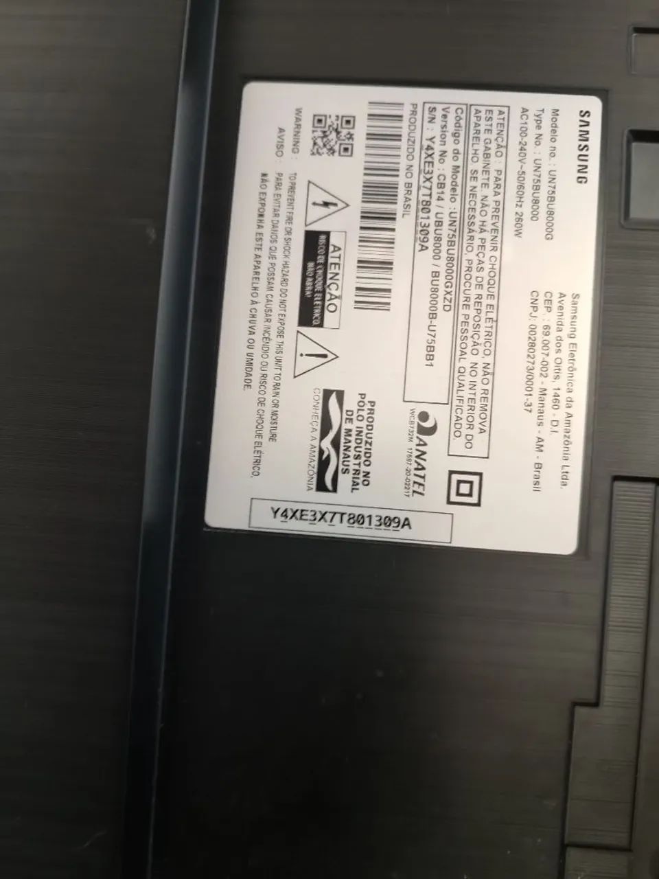 TVs Samsung 75" com defeito - Foto 2