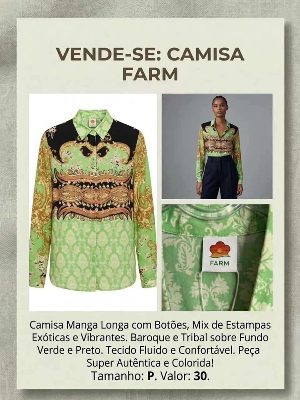Camisa Farm P