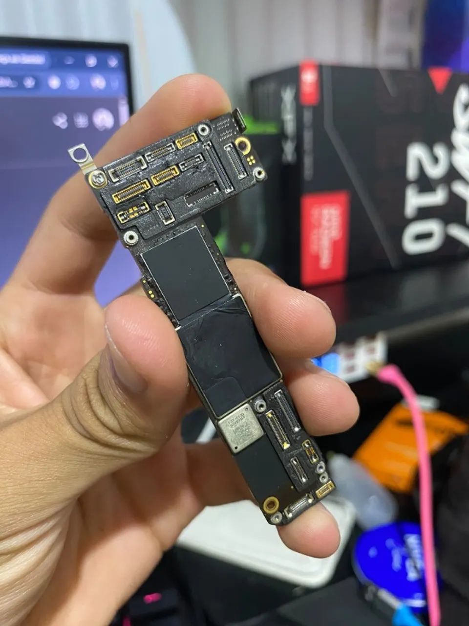 placa iphone 12 128gb - original retirada funcionando perfeitamente