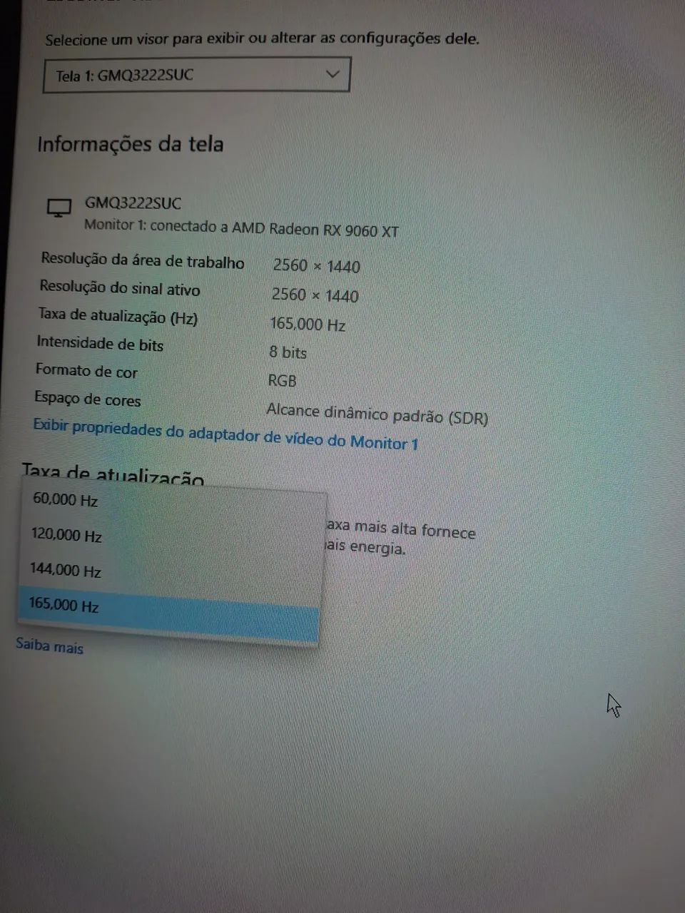 Monitor Gamer Redragon Ombra 32 polegadas Quad HD IPS 165hz  - Foto 5