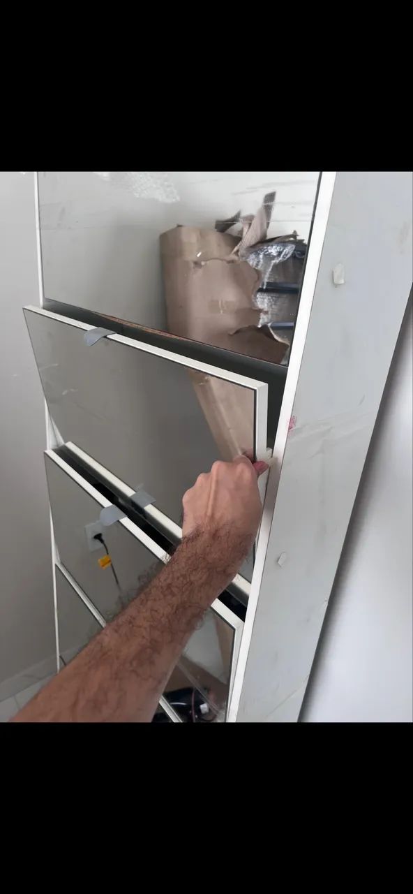 Sapateira espelhada  5 gavetas - Foto 4