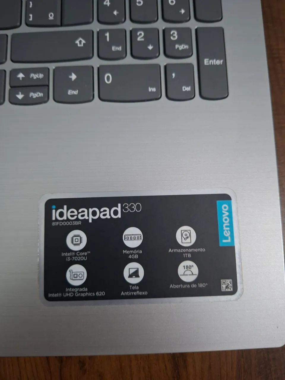 Vendo ou Troco Notebook Lenovo Ideaped 330 (Novo) - Foto 3