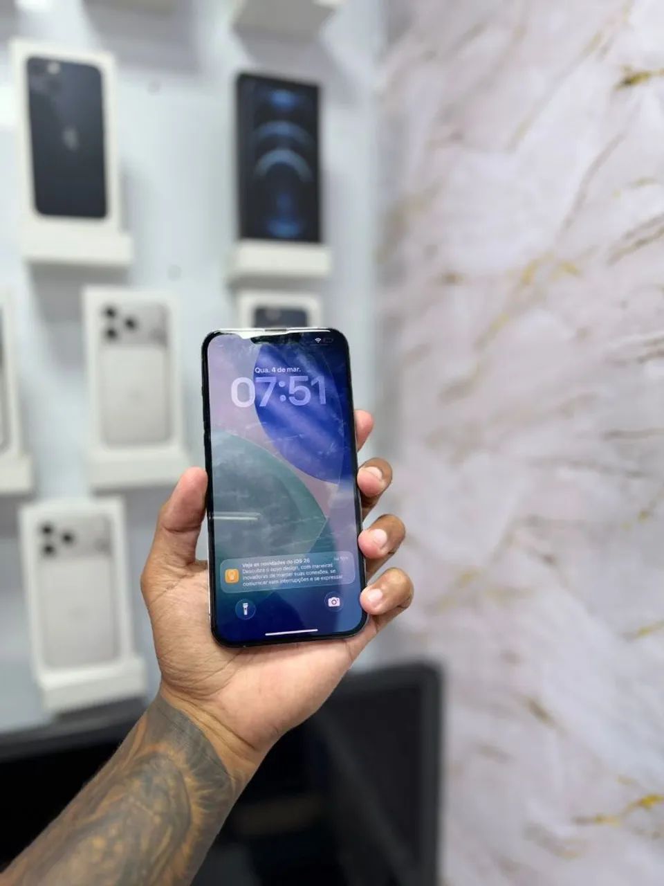 IPHONE 13 PRO MAX 128GB AZUL<br>R$ 3.199,00 TOP - Foto 3