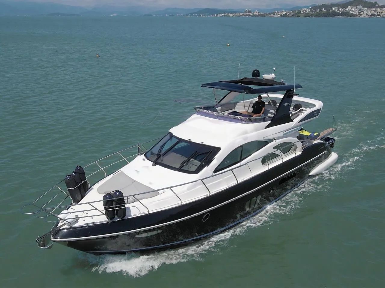 AZIMUT 60 pés Flybrigde plataforma submergível  - Foto 2