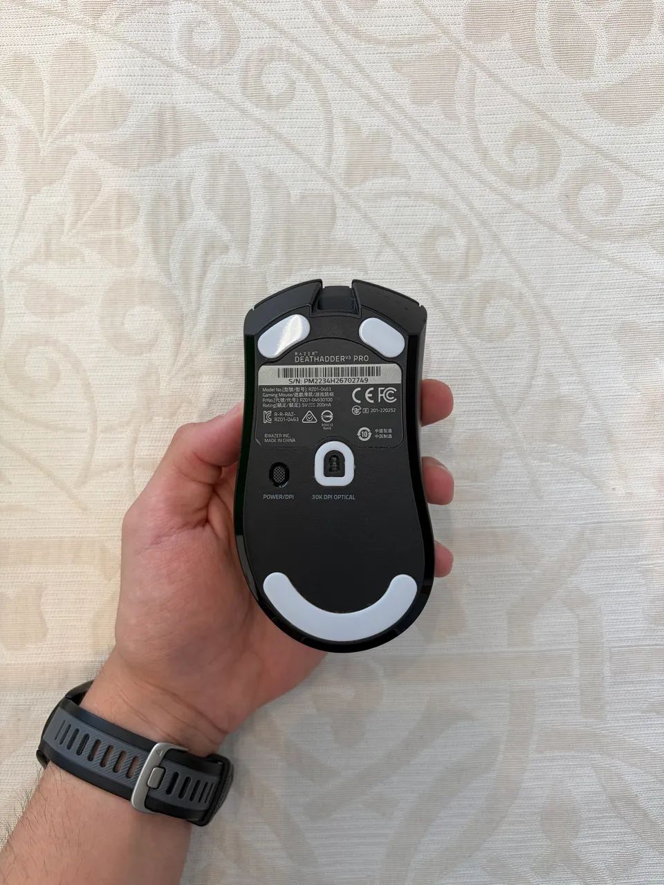 Mouse Razer Deathadder v3 PRO Preto - Foto 4