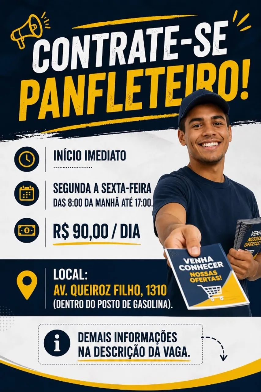 Contrata-se Panfleteiro 