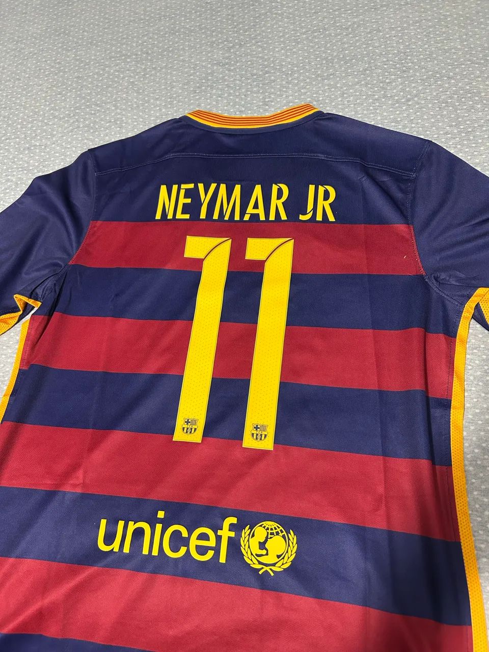 Camisa do Bracelona - Modelo retrô 2015 - NEYMAR JR 11 - Foto 2