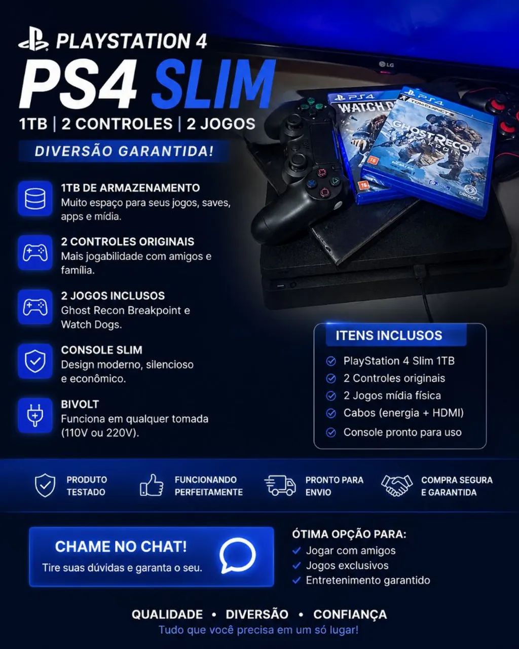 Vendo ou troco ps4 - Foto 3