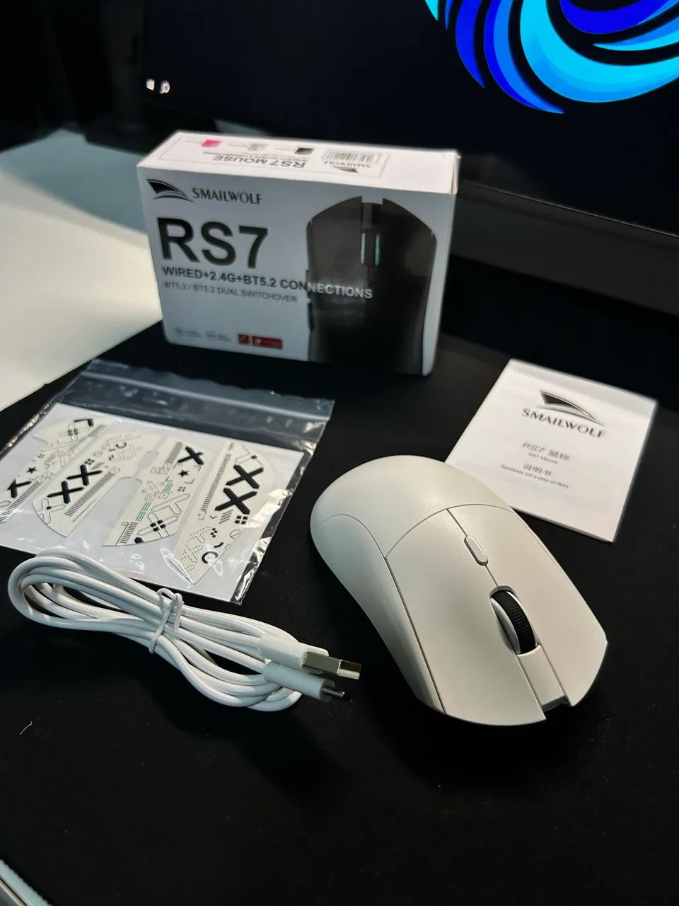 MOUSE GAMER SMAILWOLF RS7 (novo) - Foto 3