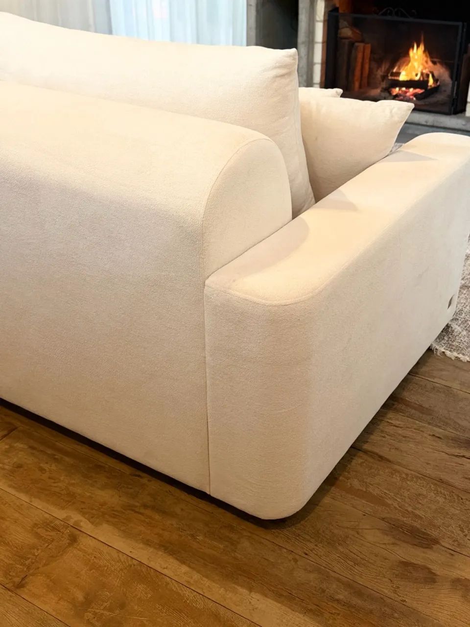 Sofá Retrátil Bouclé Impermeabilizado com Garantia - Foto 4