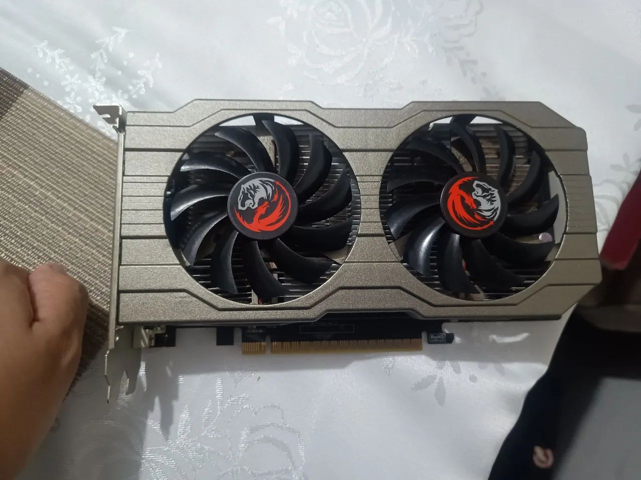 kit processador Ryzen 5 1600+ placa mãe A320M-K + placa de video