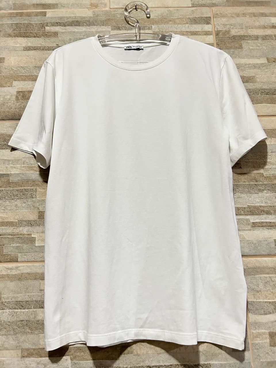 Camisa básica branca Zara man XL - Foto 4