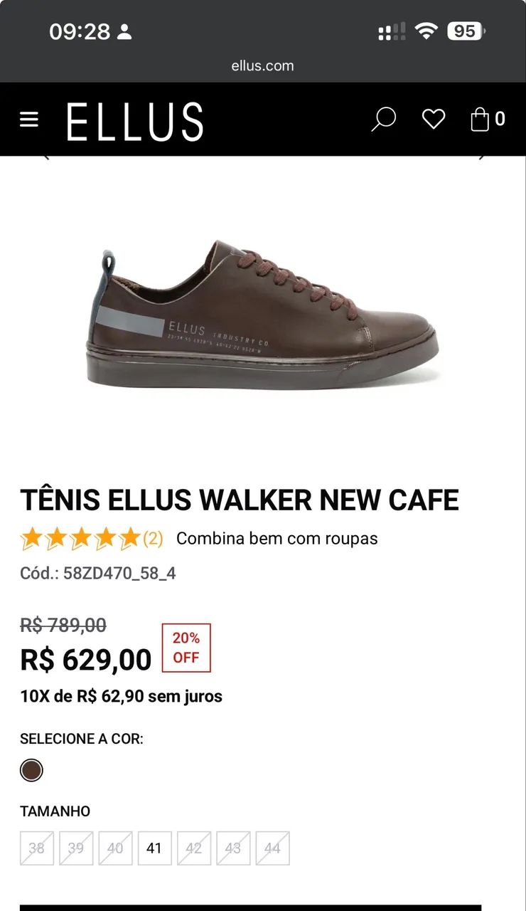 TÊNIS ELLUS WALKER NEW