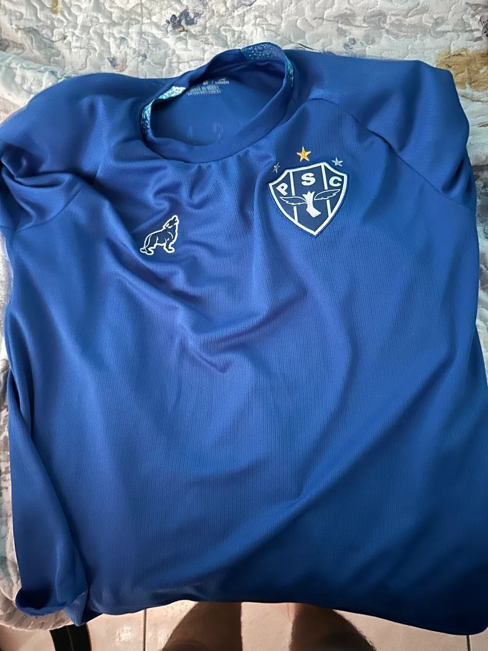 Camisa Paysandu beira de campo