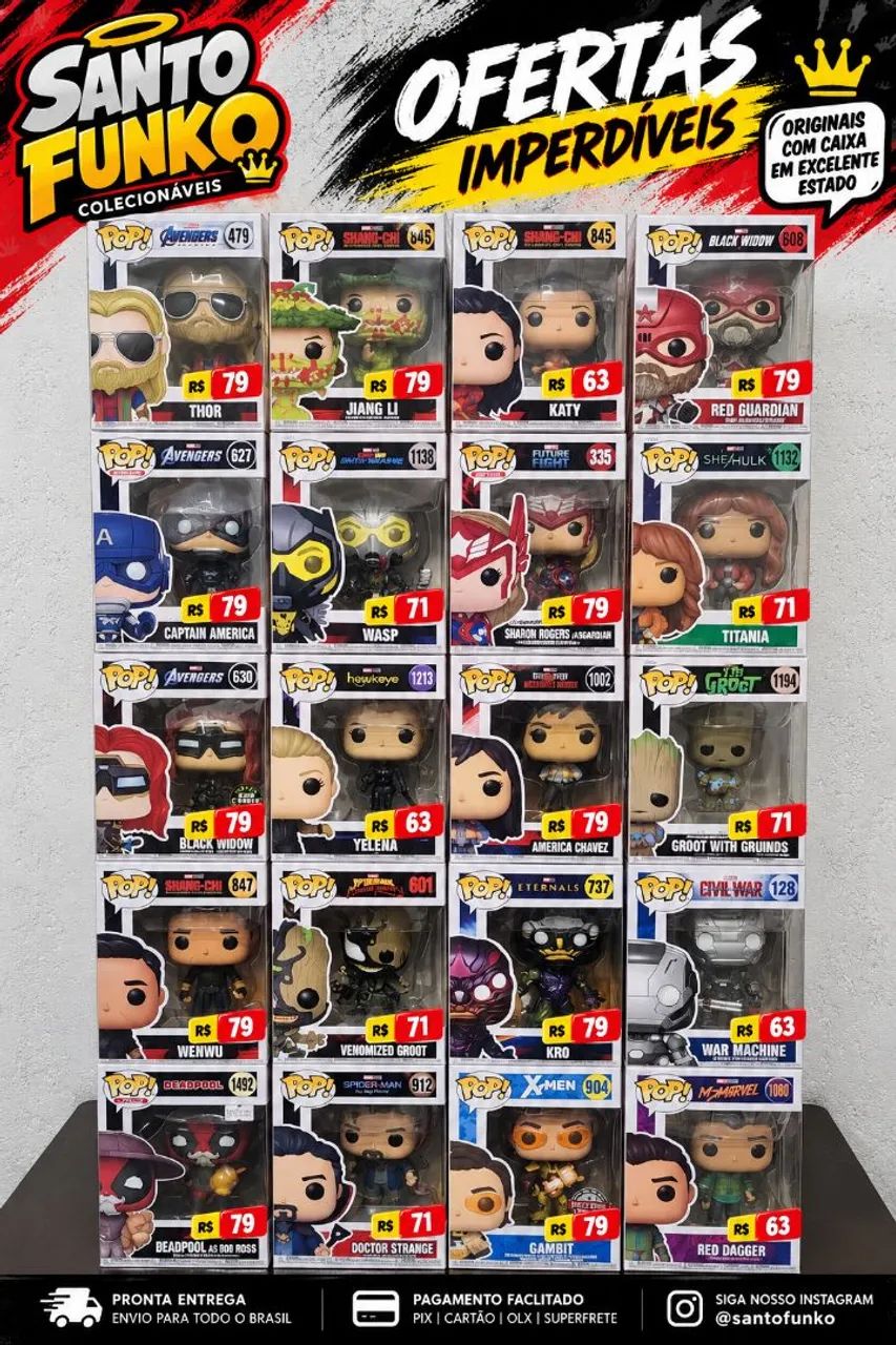Funko Pops Marvel
