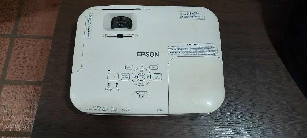 Projetor Epson x12 FullHD 1920x1080P 2800 Lumens +200 Polegadas LÂMPADA NOVA - Foto 5