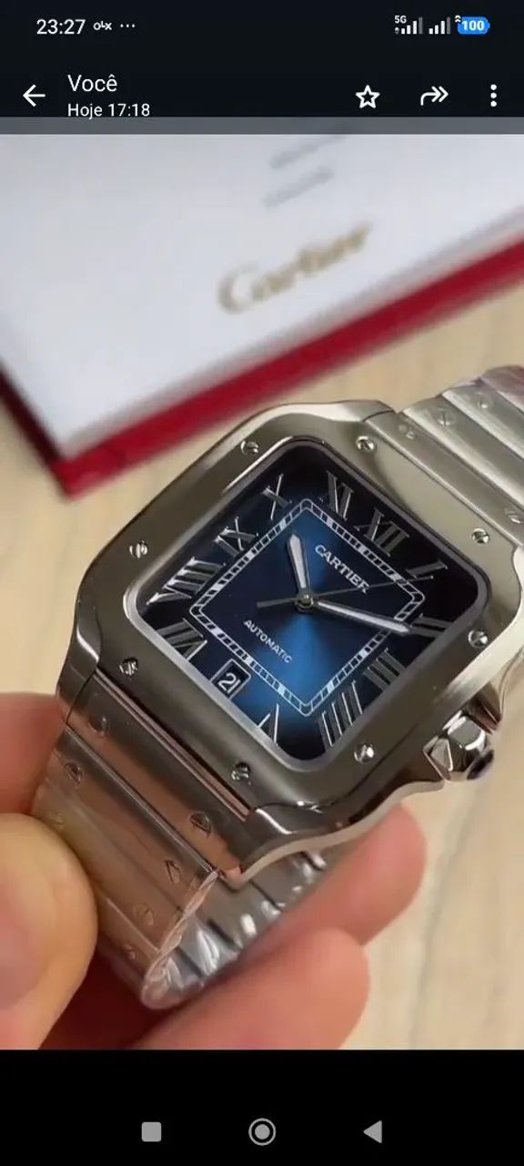 ROLEX CARTIER SANTOS/ AZUL/ SC - Foto 2
