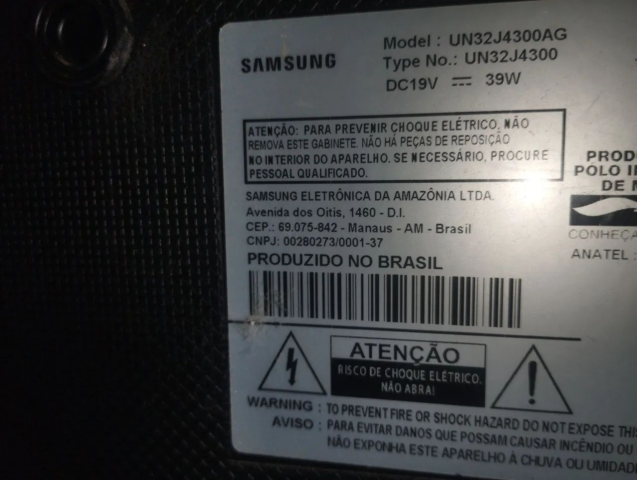 Vendo tv Samsung smart 32 polegadas tela trincada  - Foto 2