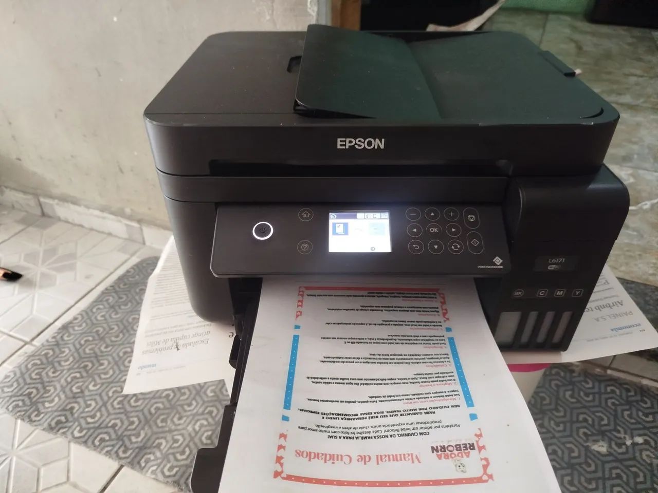 Epson EcoTank L6171 Multifuncional Wi-Fi - Funcionando Perfeitamente
