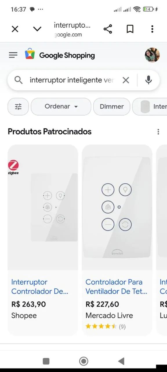 Interruptor inteligente para ventilador de teto  - Foto 3