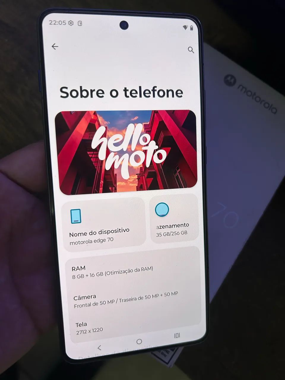MOTOROLA EDGE 70 5G 256G (TROCAS COM VOLTA$) - Foto 2