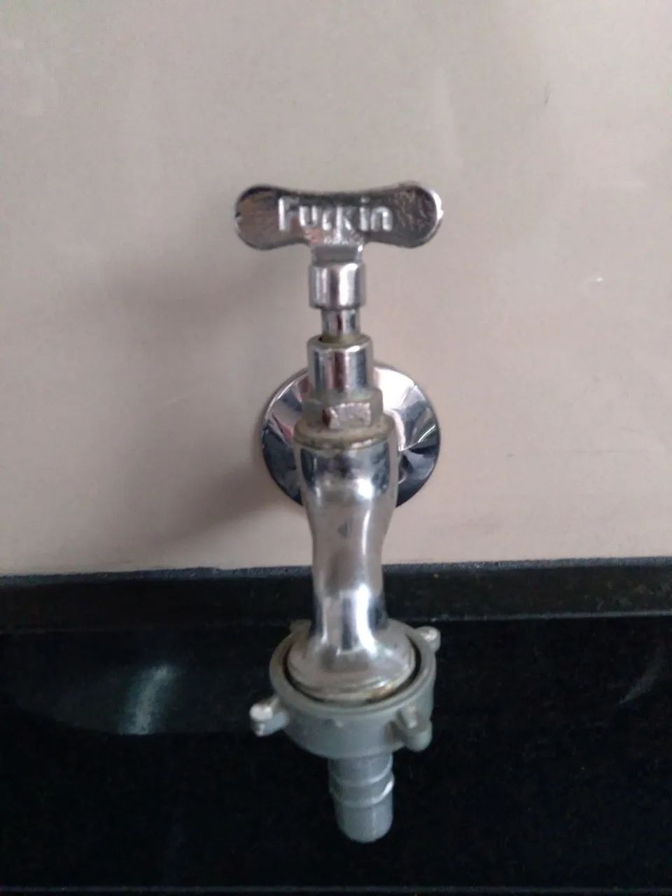 Torneira inox parede