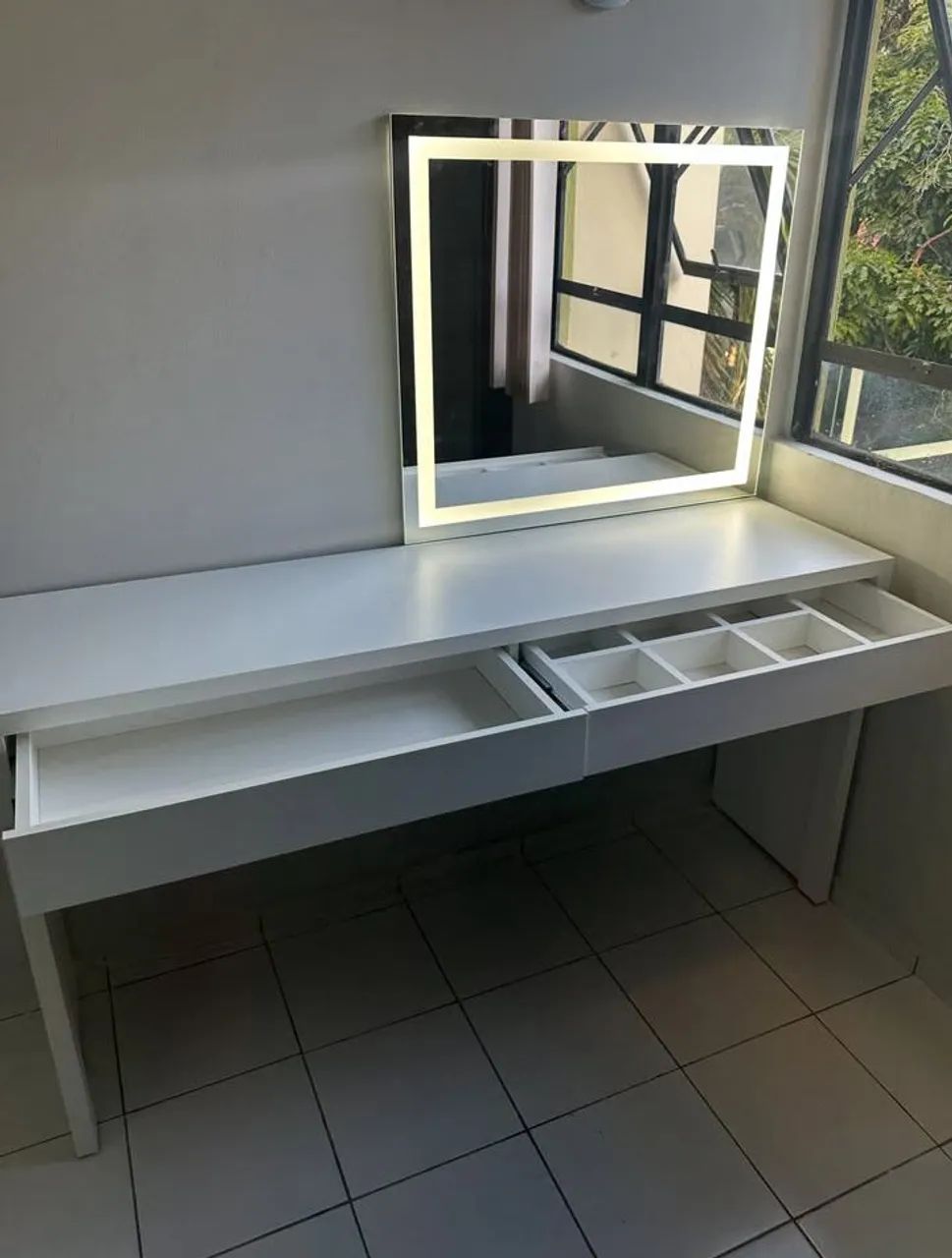 Escrivaninha/Penteadeira | Modelo Dois Em Um L 1.20 M