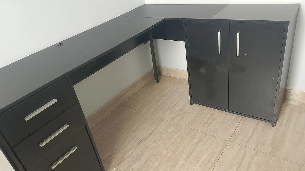 Mesa L escritório  - Foto 4