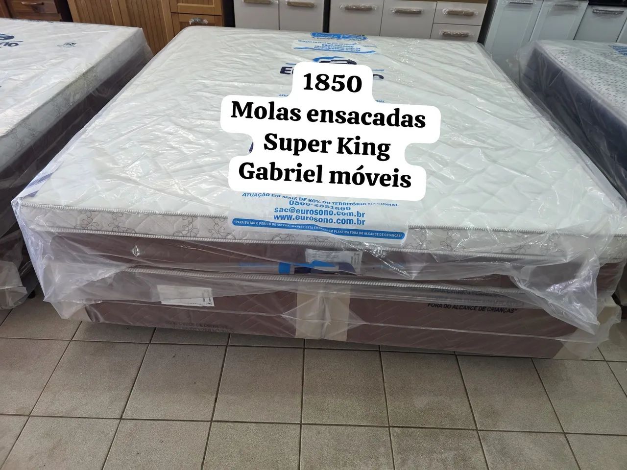 CAMAS SUPER KINGS MOLAS ENSACADAS NOVAS - Foto 2