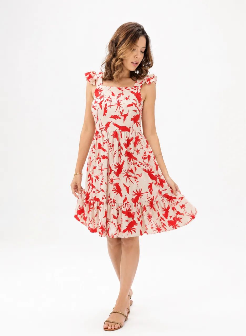 Vestido Estampado Feminino