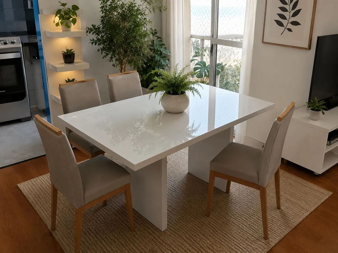 Mesa Gleen 130 x 80cm Tok&stok