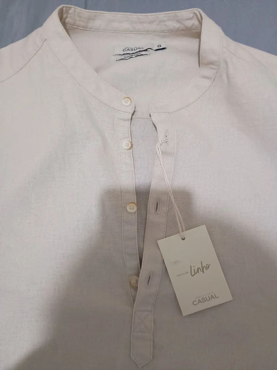 Camisa linho casual nova