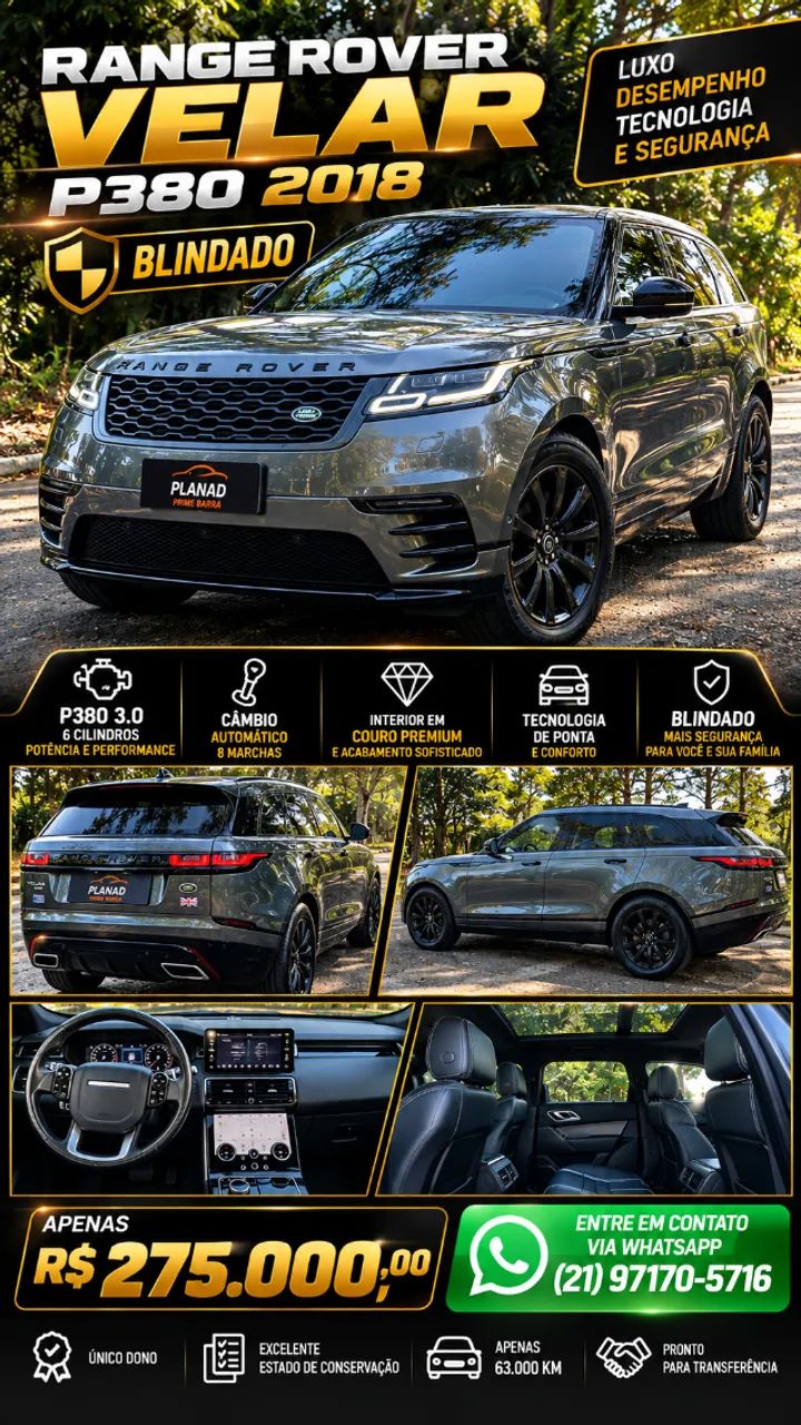 Land Rover Range Rover Velar R-DYN. SE 3.0 4X4 V6 Aut. 2018