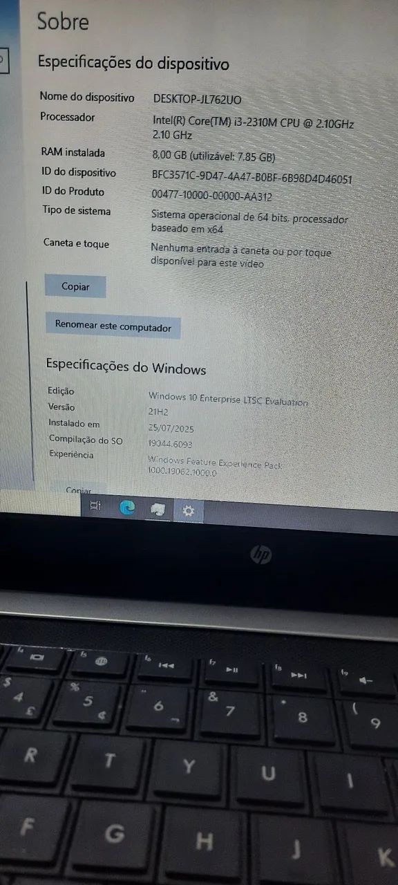 Notebook HP 430, core i3, 8 gigas.  490,00. Ref. Zw-3199 - Foto 5