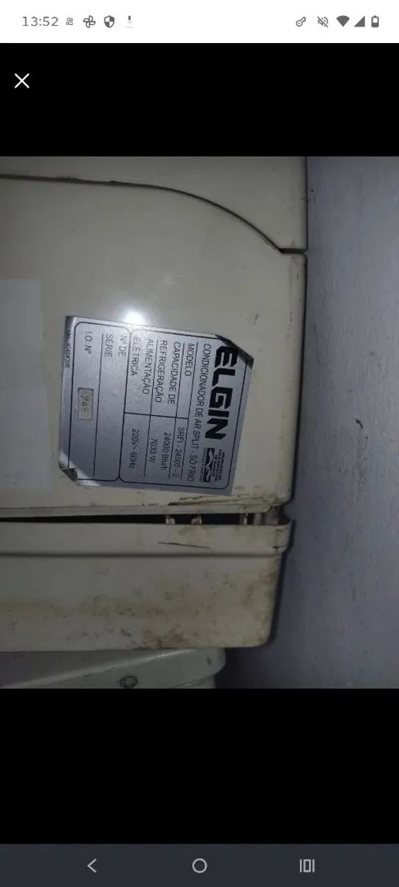 Ar condicionado Split-Só Frio Modelo SRFI-2400-2  - Foto 3