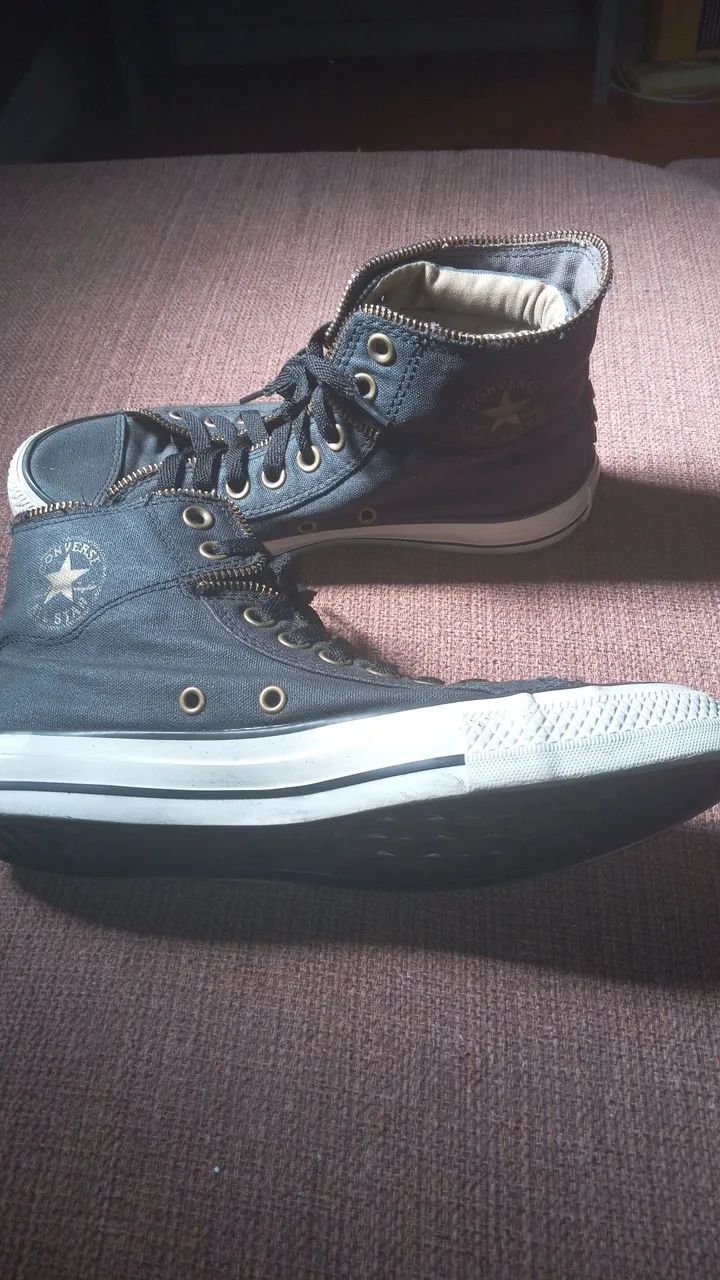 Tenis  converse All star com siper preto n:38. - Foto 2