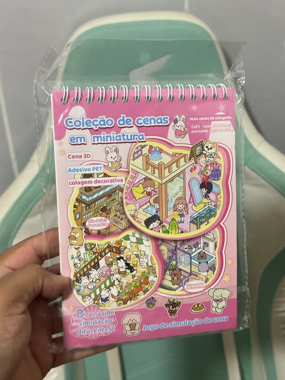  Caderno 3D 8 cenários Fofo Goods Kit