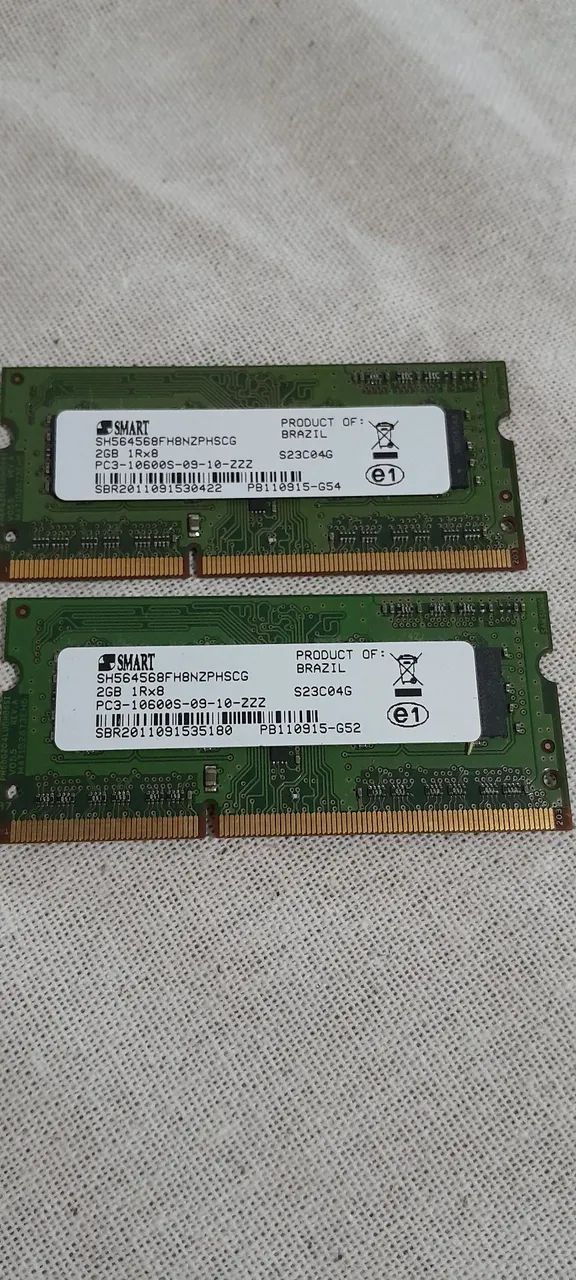 Memórias RAM Notebook ? 2x 2GB = 4GB Total - Foto 2