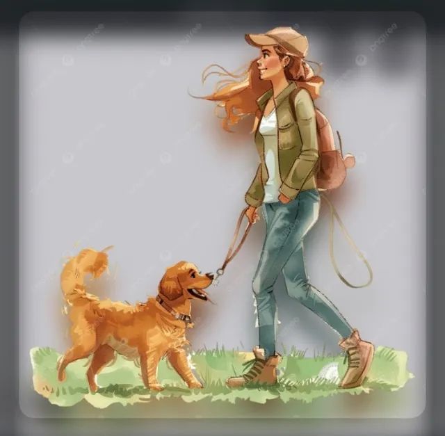 Passeadora de animais domésticos.