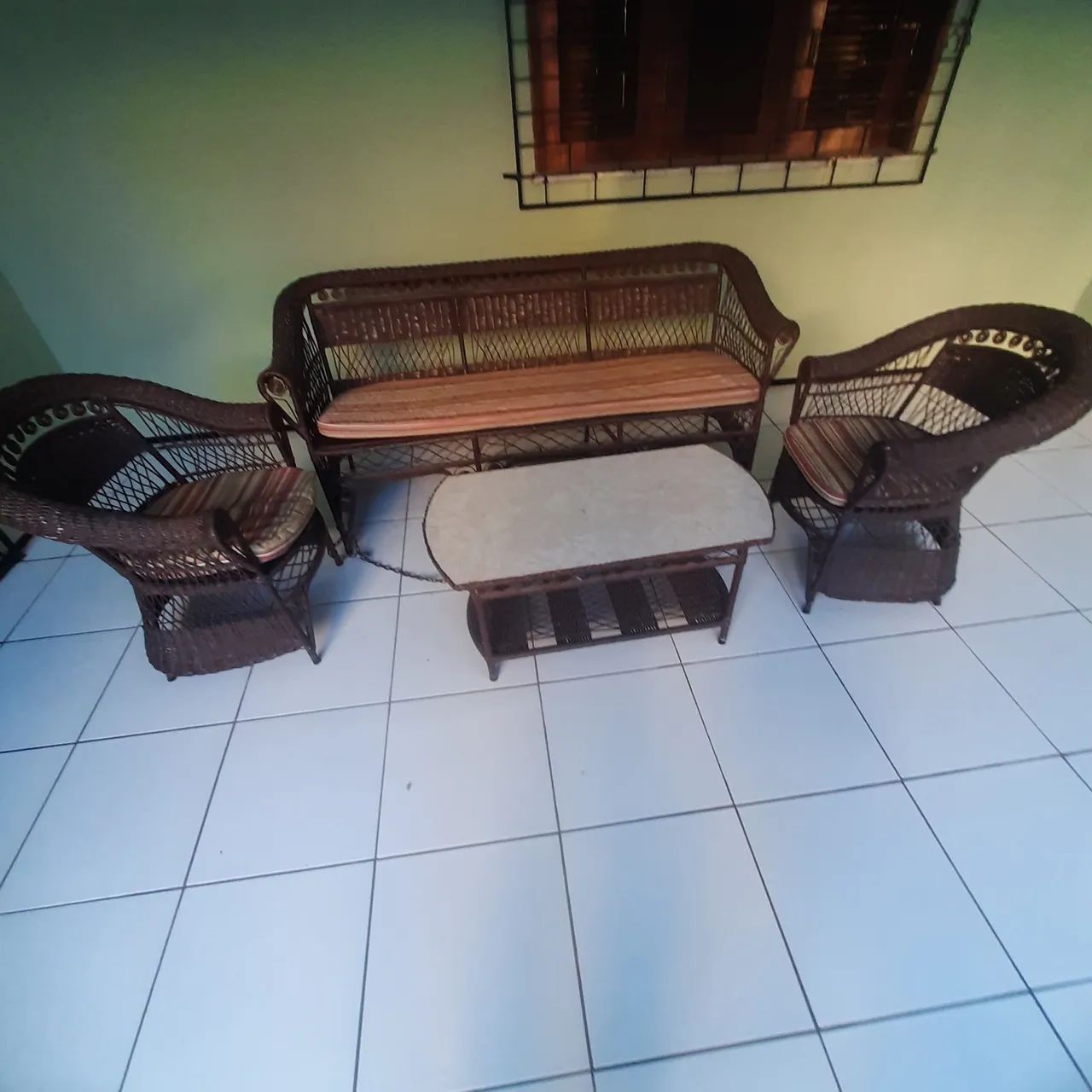 Conjunto de sofá e duas poltronas para varandas - Foto 5