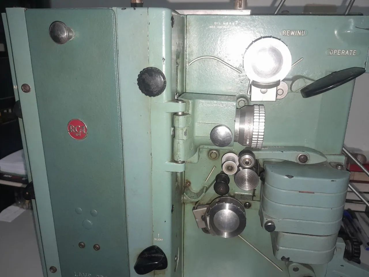 PROJETOR 16MM PELICULA 1949 RCA FUNCIONANDO  - Foto 4