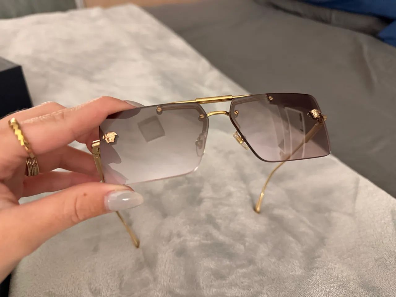 Óculos de sol Versace VE2245 original com nota - Foto 5