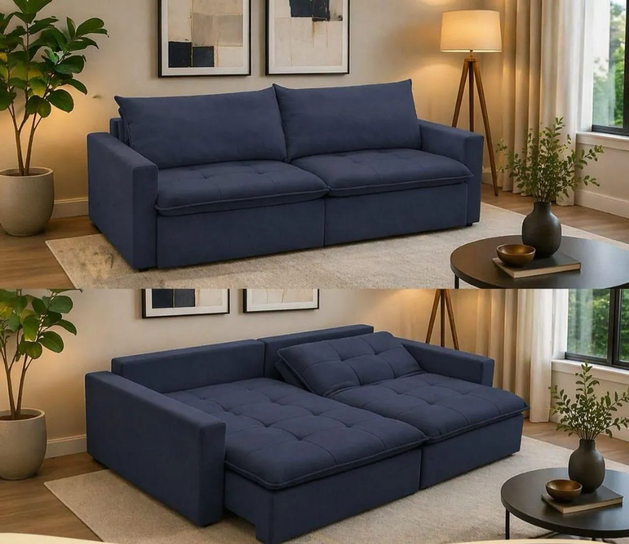 SOFÁ RETRÁTIL resistente, ocupa POUCO ESPAÇO, MÁXIMO CONFORTO! - Foto 2