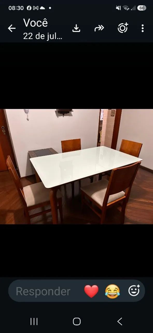 Mesa de jantar com 4 cadeiras  - Foto 4
