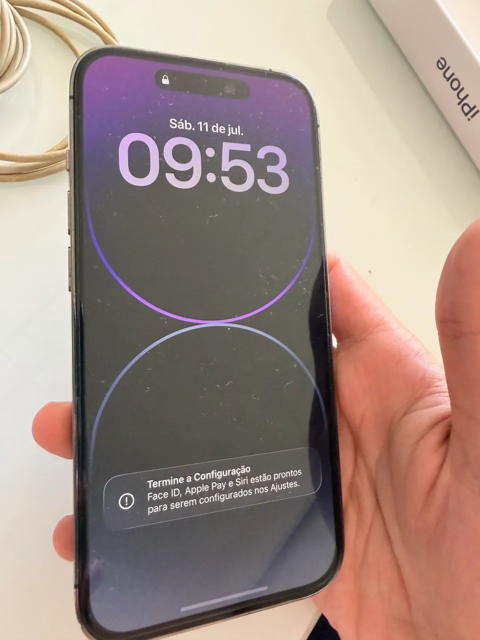 iPhone 14 Pro Deep Purple 128 GB - Bateria 100% (replacement Apple) - Foto 4