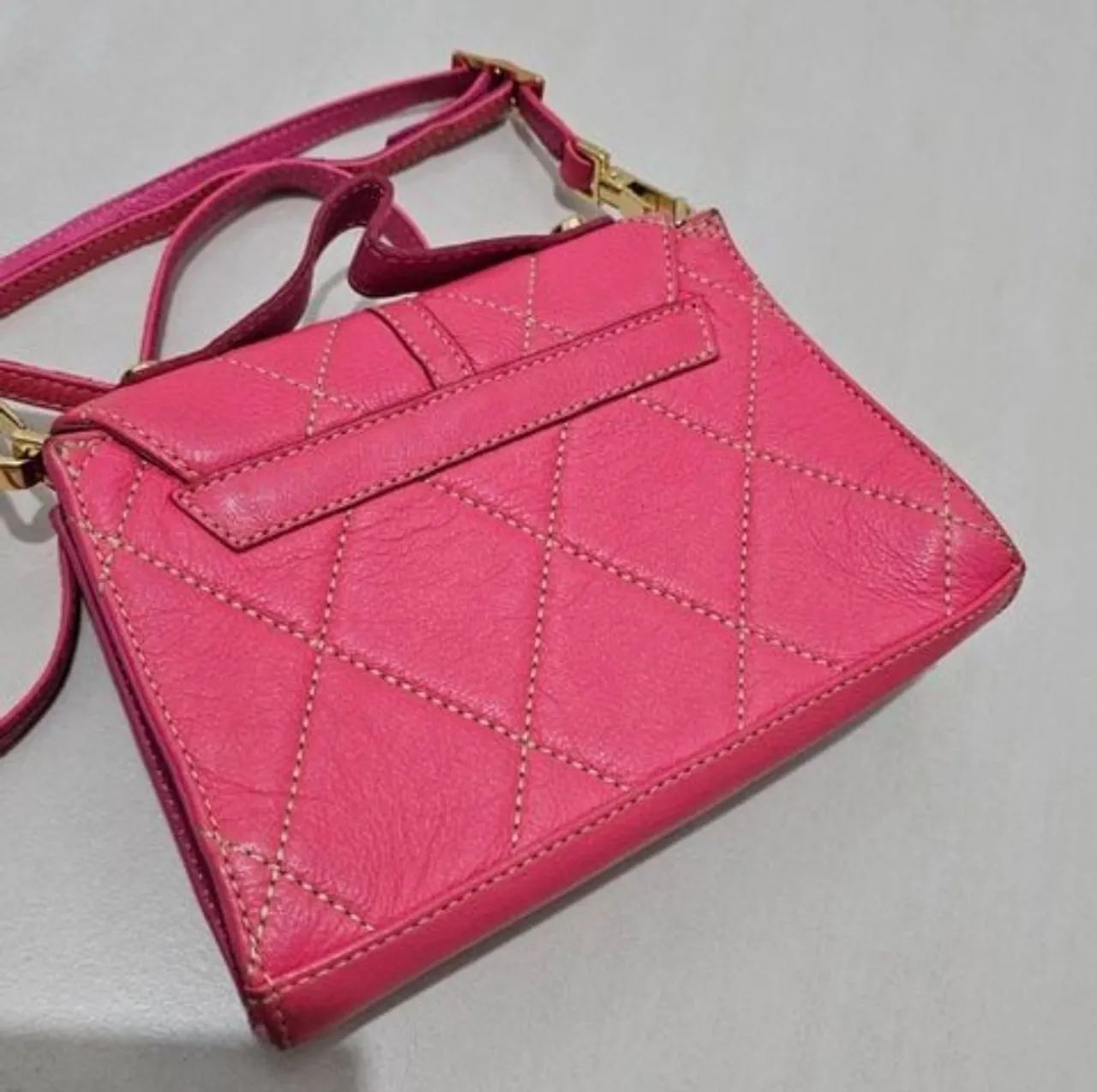 Bolsa carmen steffens | rosa tiffany | original | usada - Foto 4