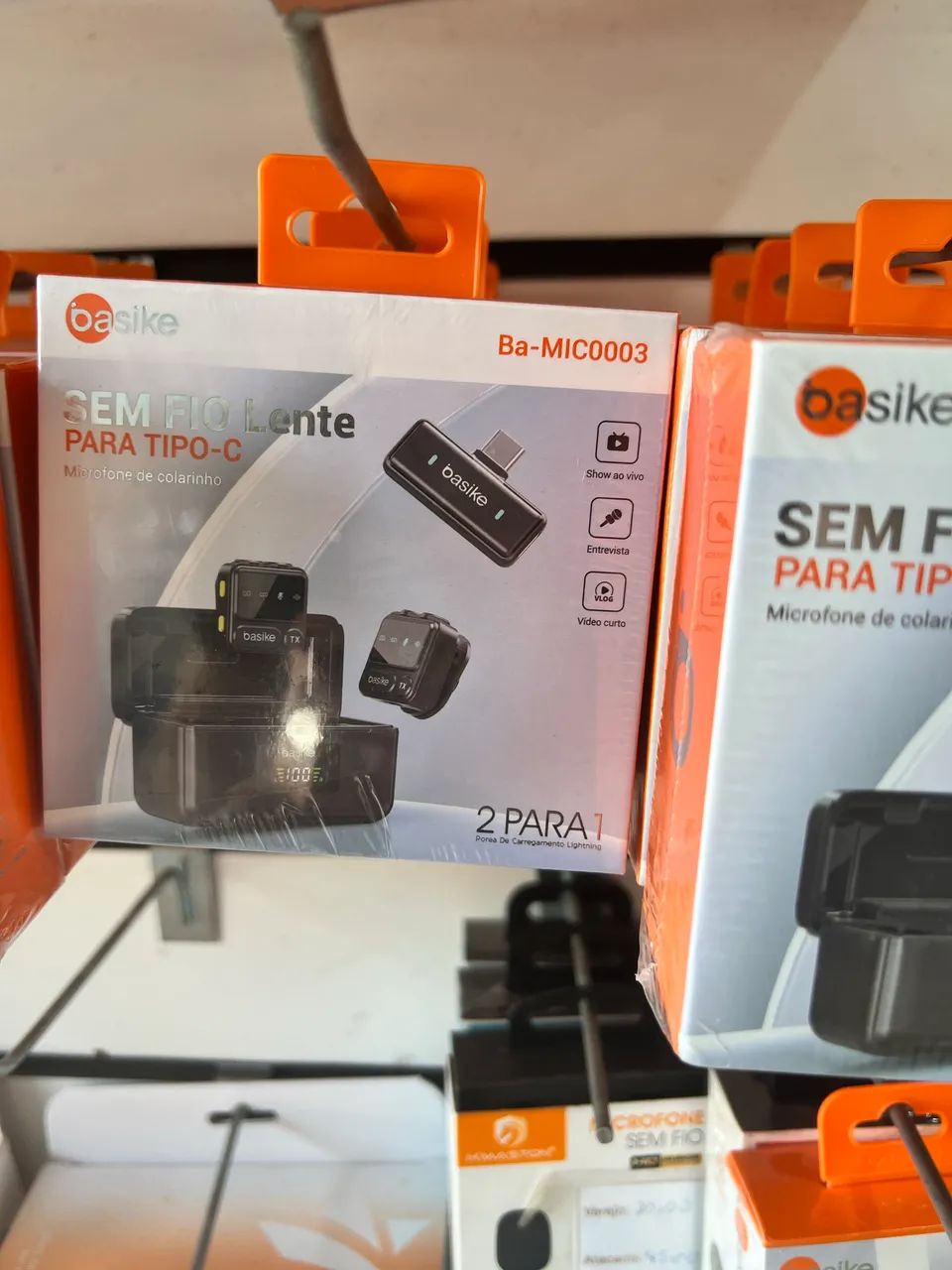 Microfone de Lapela Profissional Duplo USB-C - Foto 2